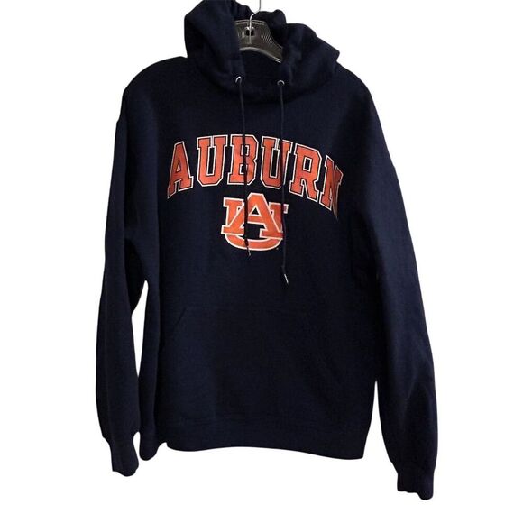 Auburn University Blue Pullover Hoodie Unisex Large Fleece Lined - Picture 1 of 7